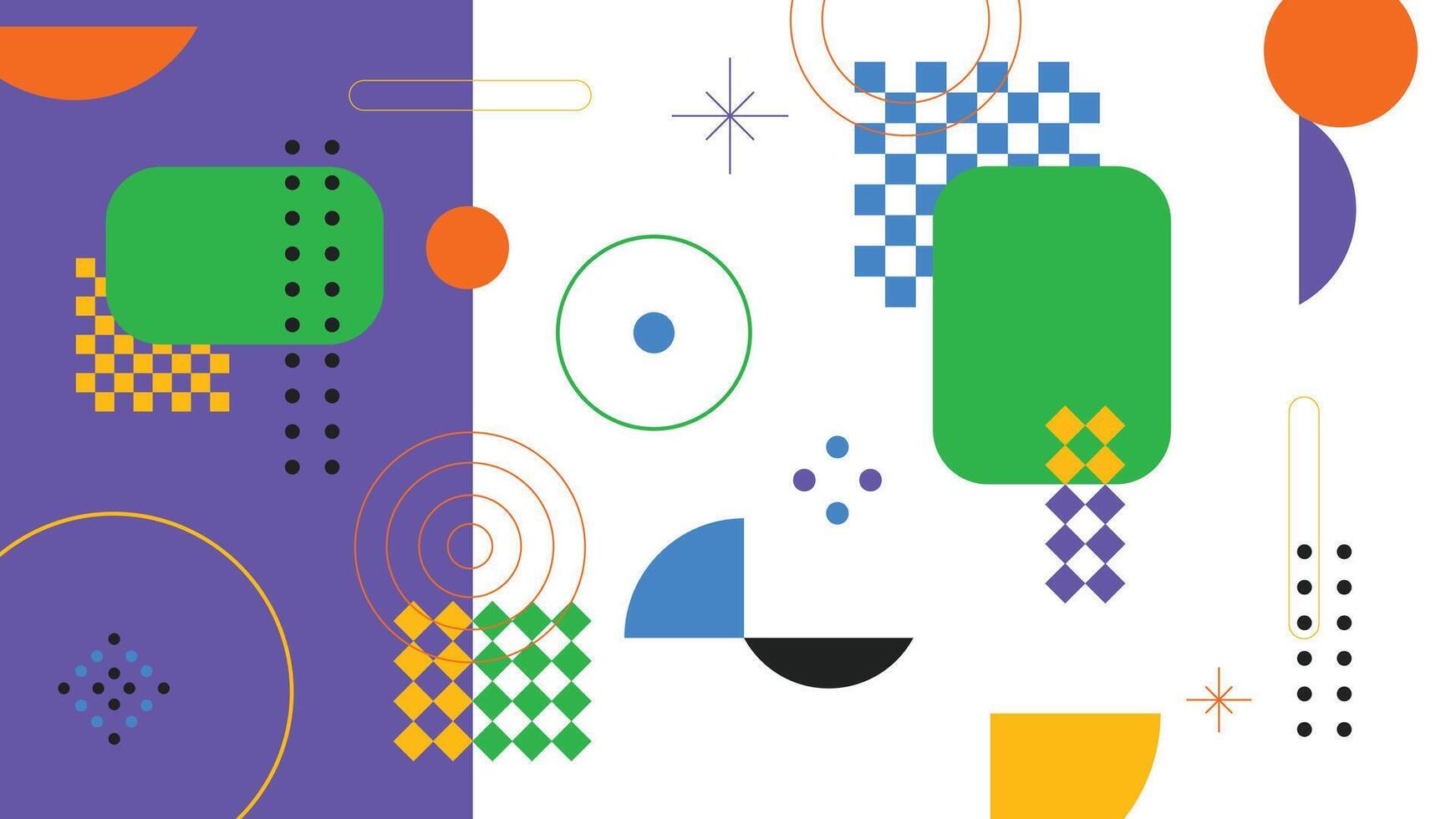 Modern Split-Color Abstract Geometric Background vector
