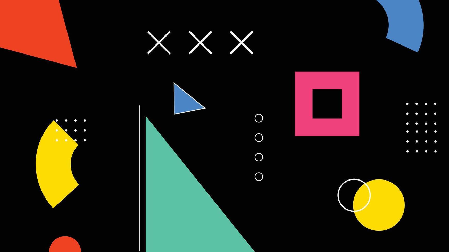 Modern Geometric Shapes Background vector