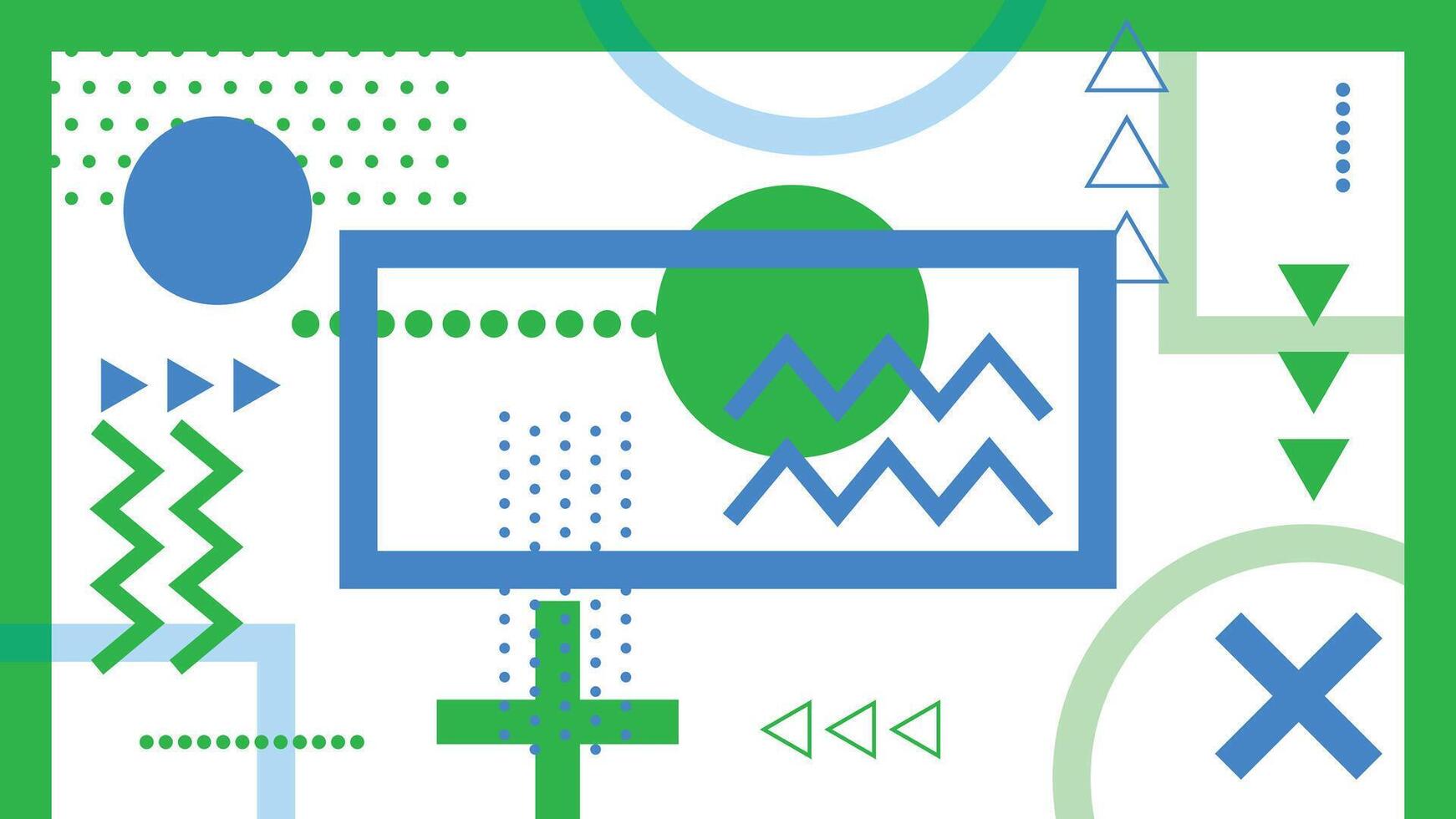 Playful Blue and Green Abstract Background vector
