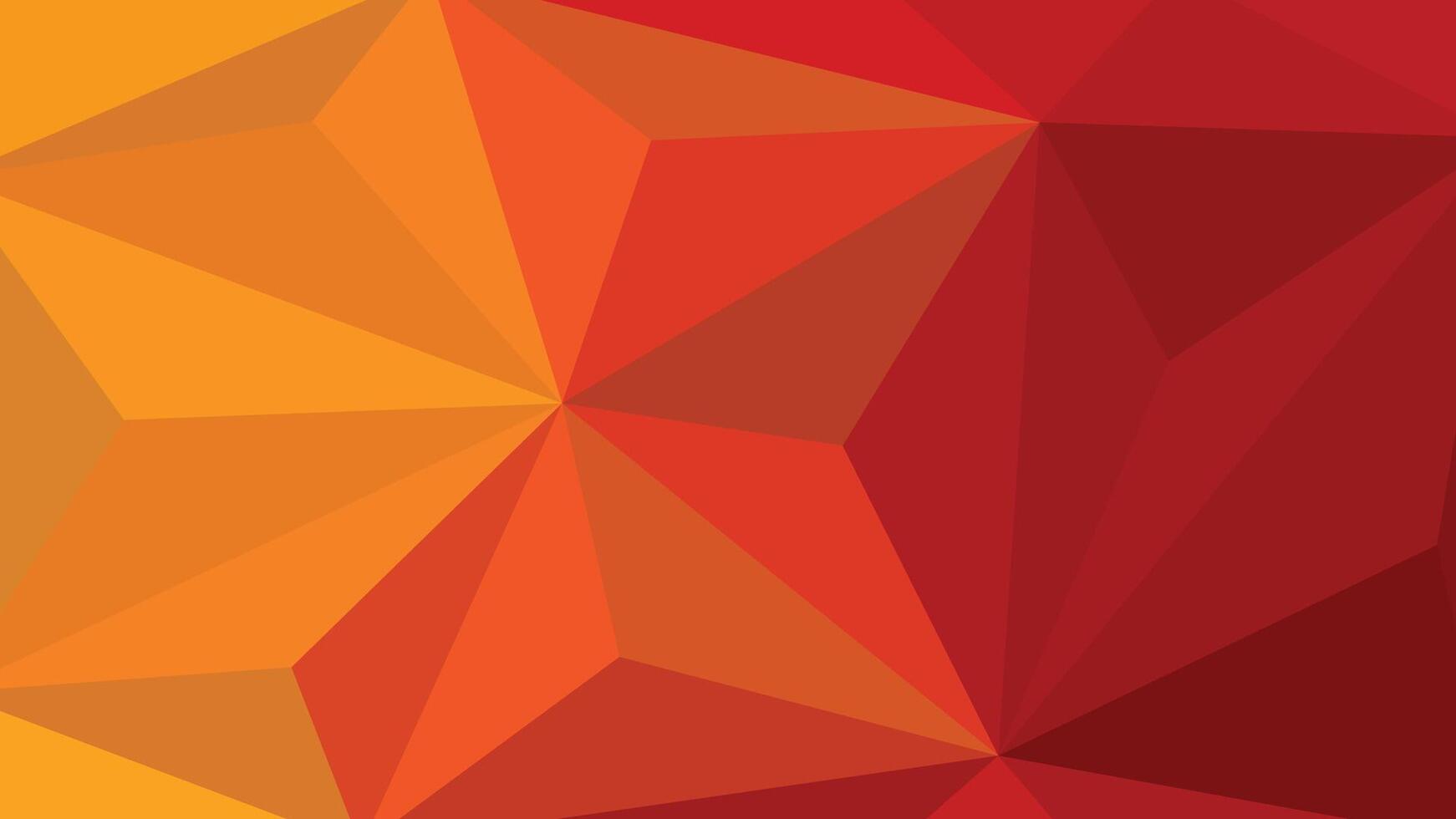 Orange Red Polygon Design Background vector