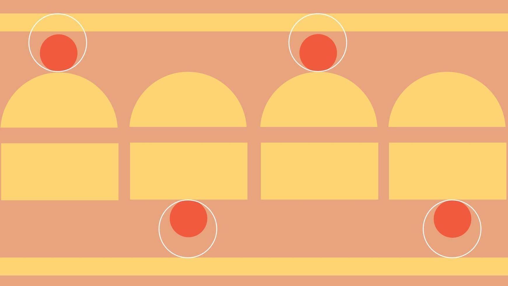 Warm Toned Arch Geometry Background vector