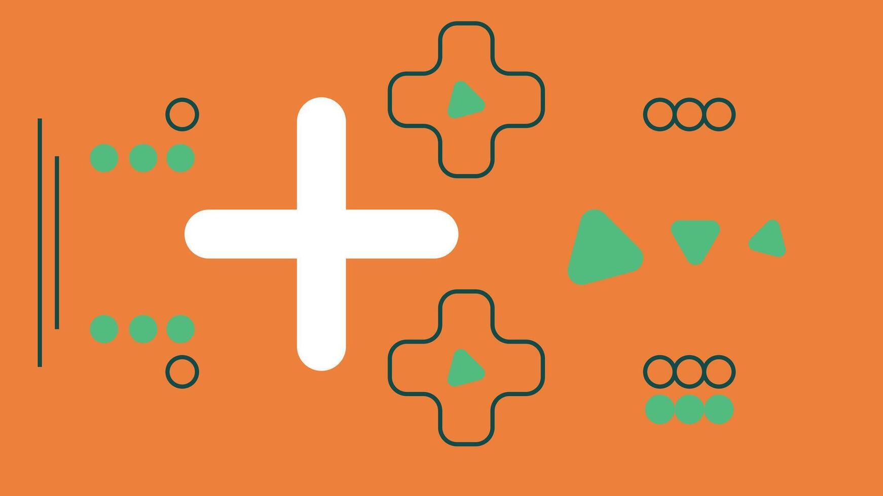 Geometric Abstract Design with Plus Background vector