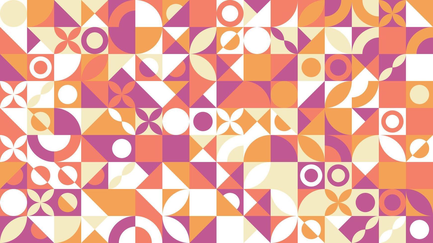 Retro Abstract Tile Composition Background vector