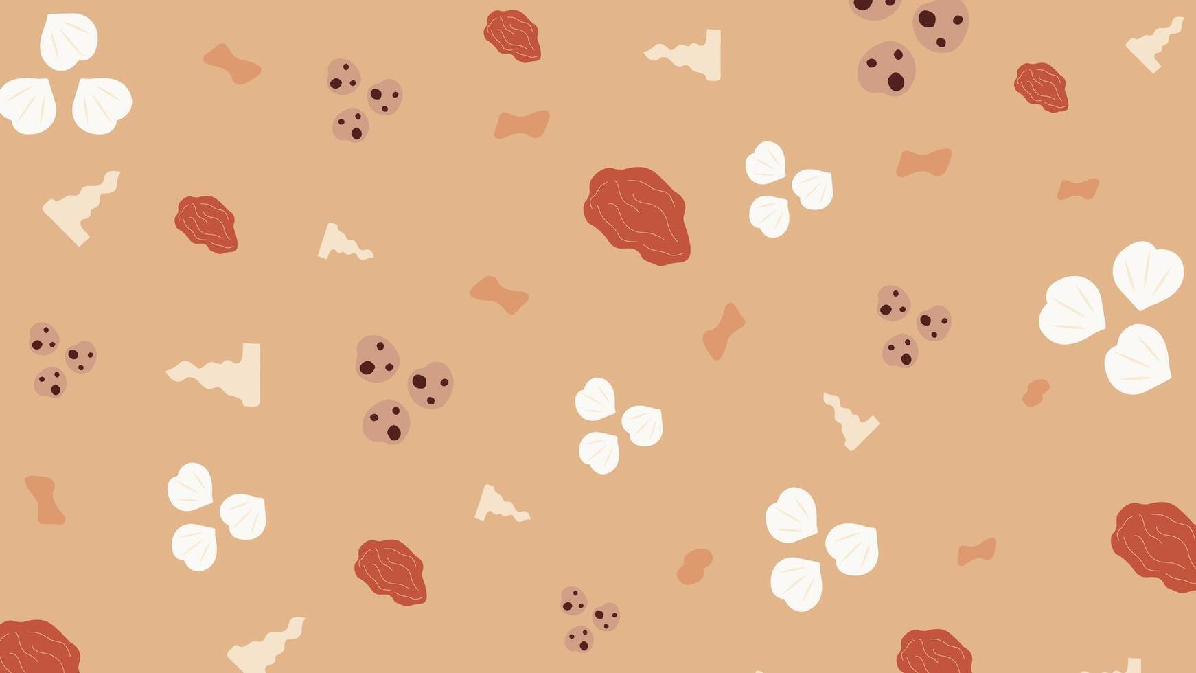 Dried Dates and Almonds Background vector