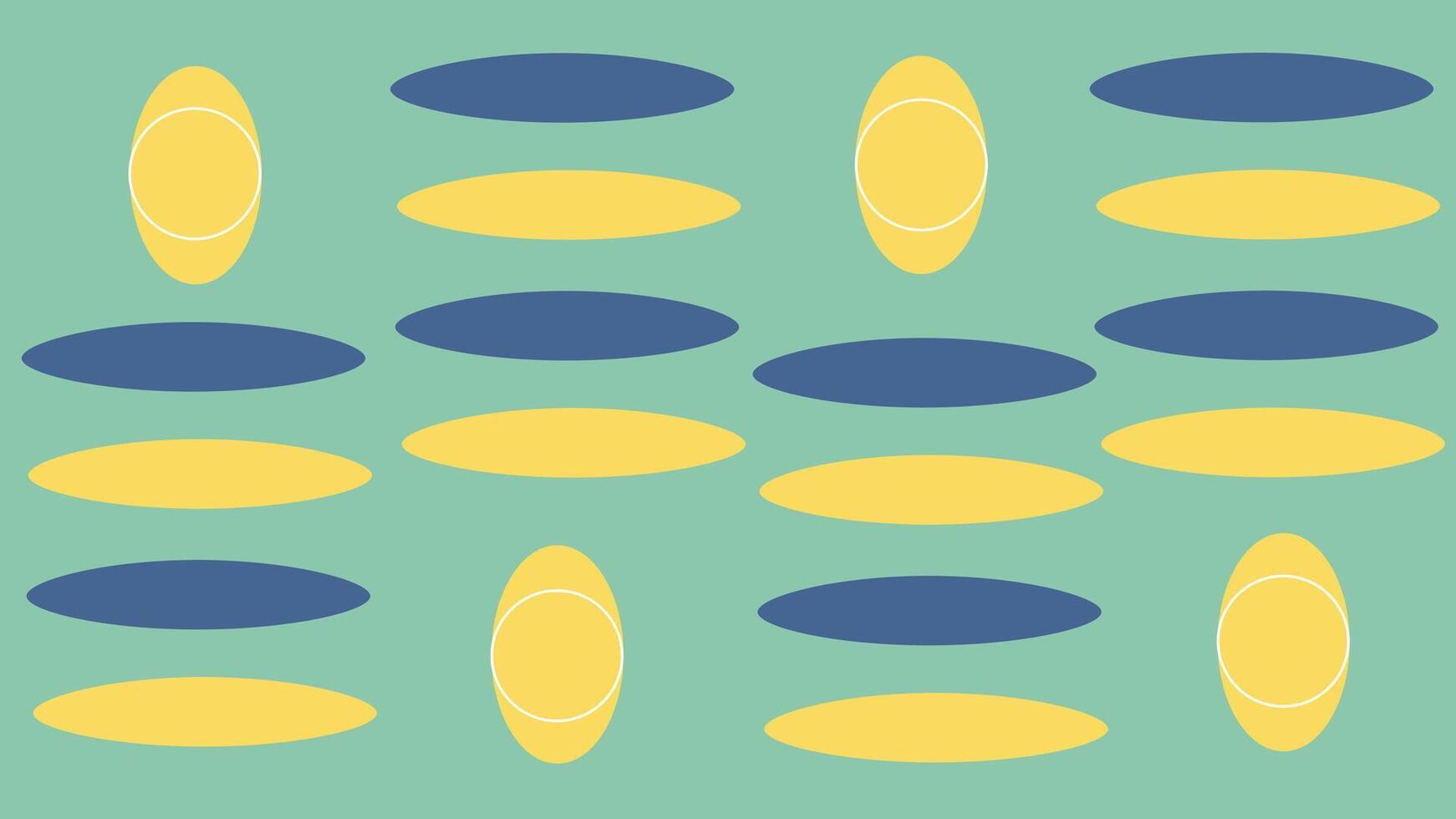 Seamless Abstract Ellipse Rows Background vector