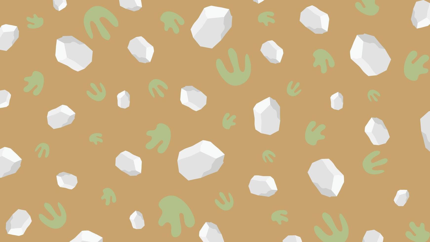 Abstract White Stones and Doodles Background vector