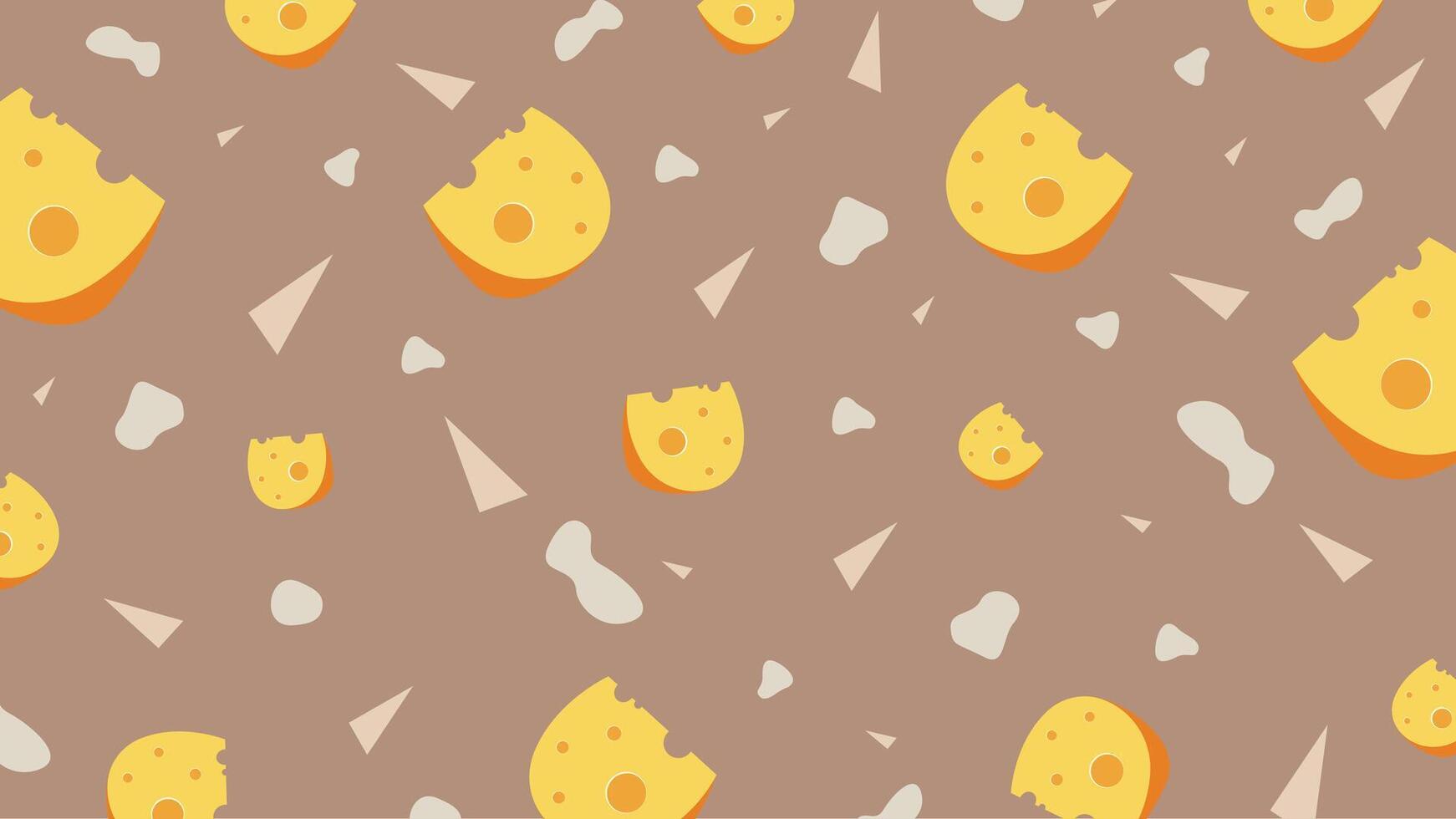 Triangle Cheese Slice Background vector