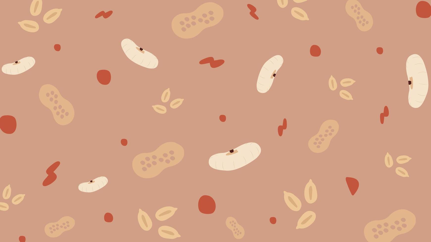 Bean and Grain Rustic Background vector