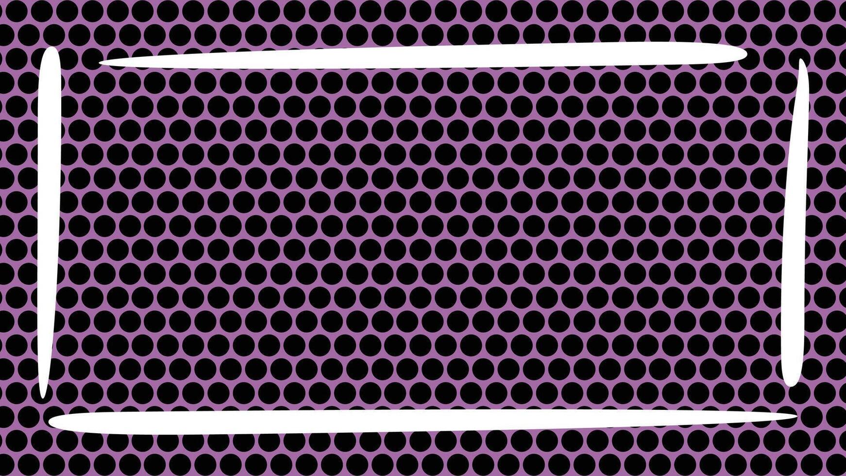 Retro Dotted Frame with Pop Elements Background vector