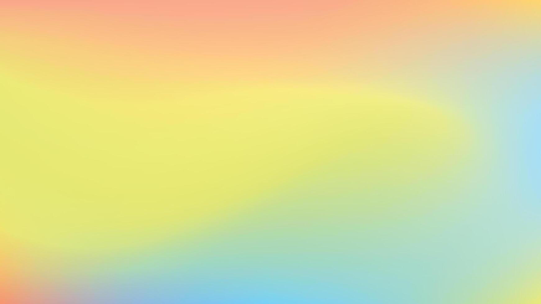 Bright Yellow Splash with Soft Rainbow Background vector