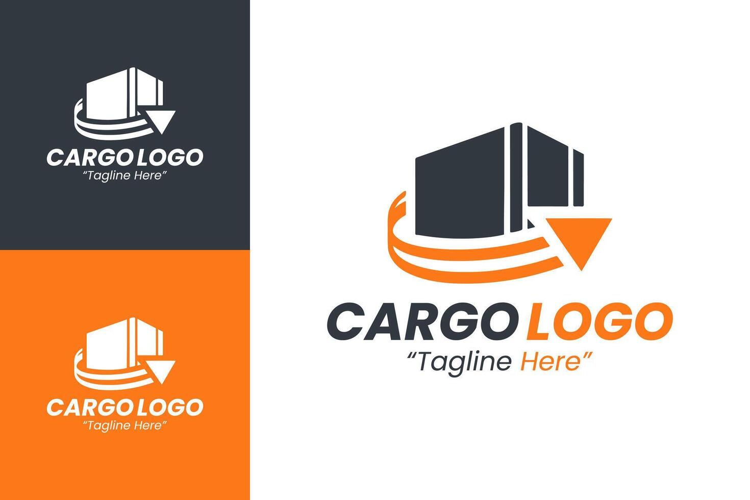 Custom and Creative Cargo Logistics Logos for Business Branding vector