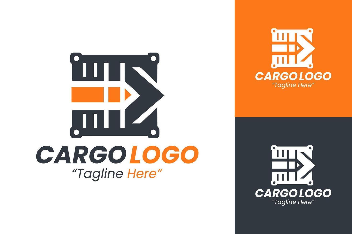 Modern Cargo Company Logos for Efficient Shipping and Logistics vector