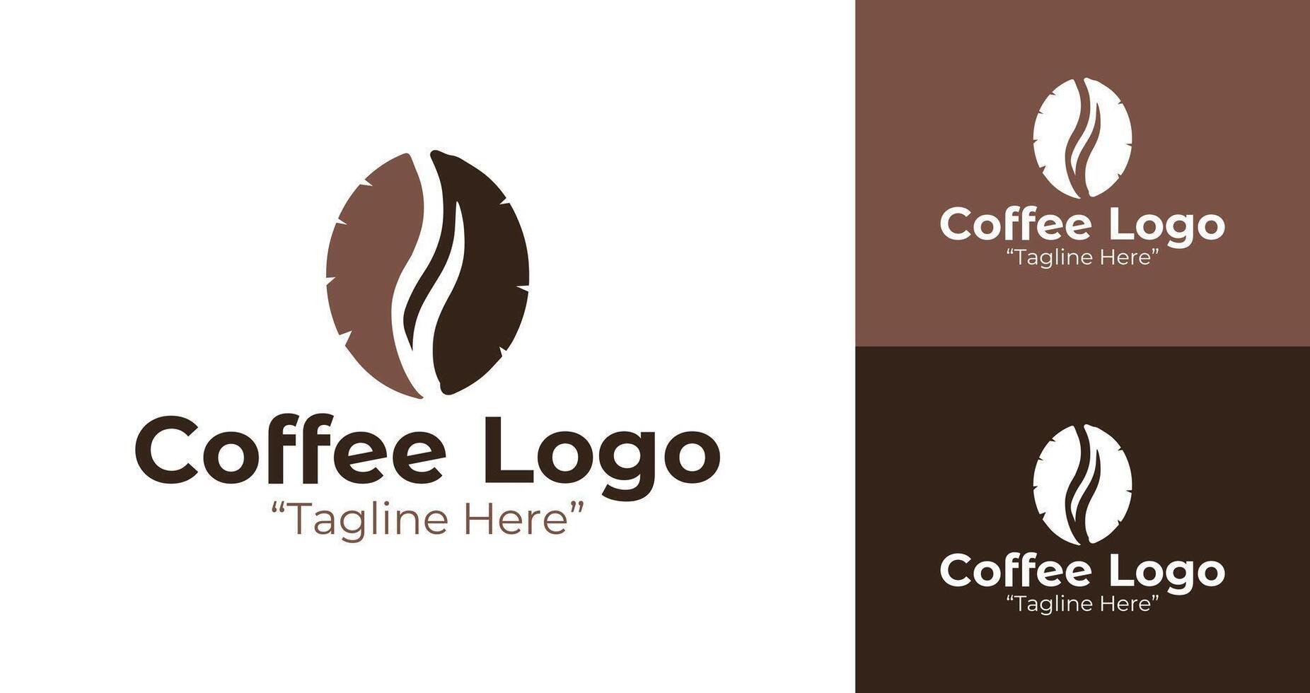 Elegant and Modern Coffee Logo Designs for Branding and Cafes vector