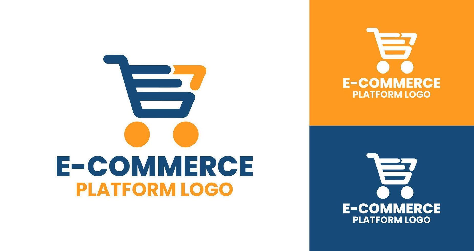 Shopping Symbol for Modern E-commerce Logo vector