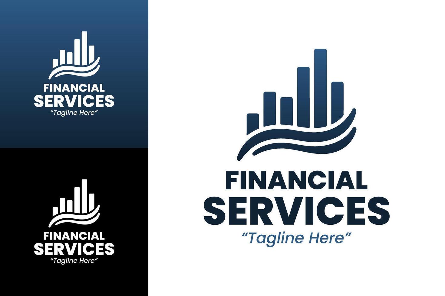 Creative Financial Growth Logo for Professional Business Branding and Services vector