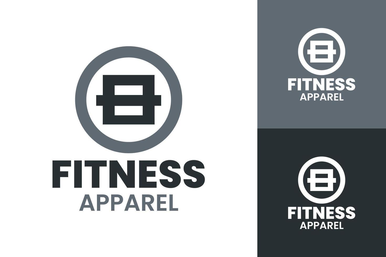 Modern and Professional Fitness Apparel Logo Design for Branding and Business Identity vector