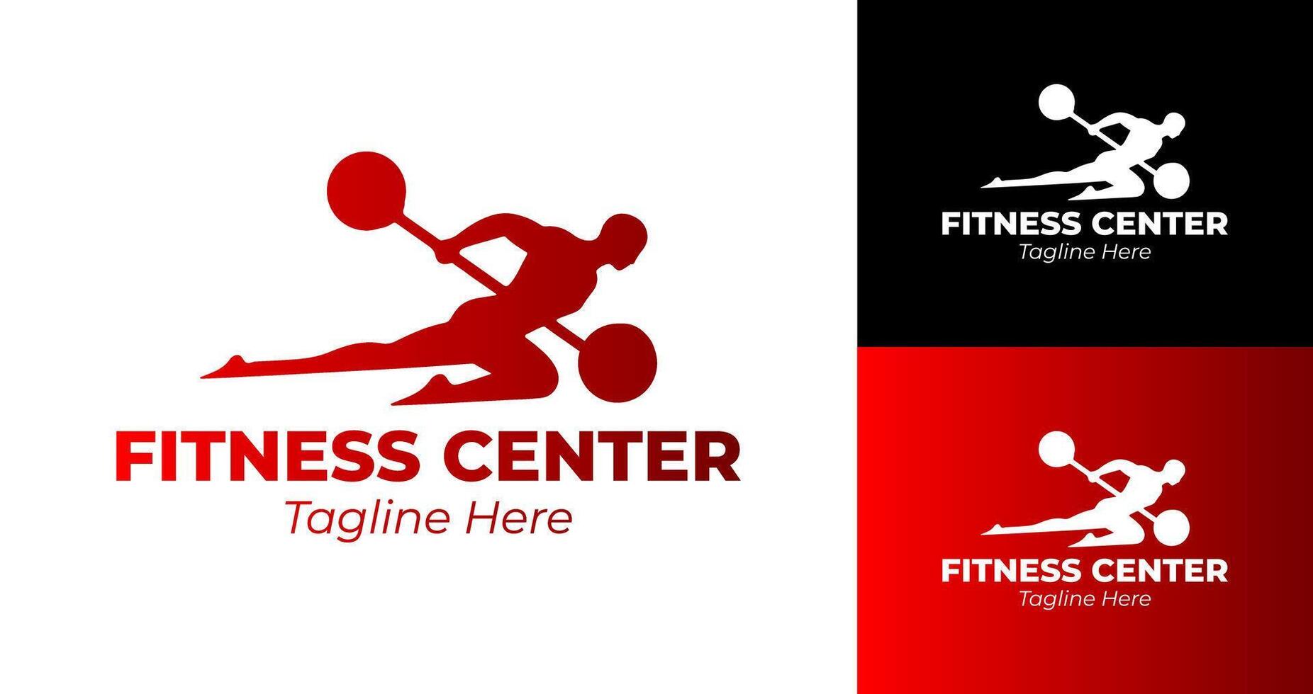 Creative and Bold Fitness Logos for Gym Branding and Athlete Motivation vector