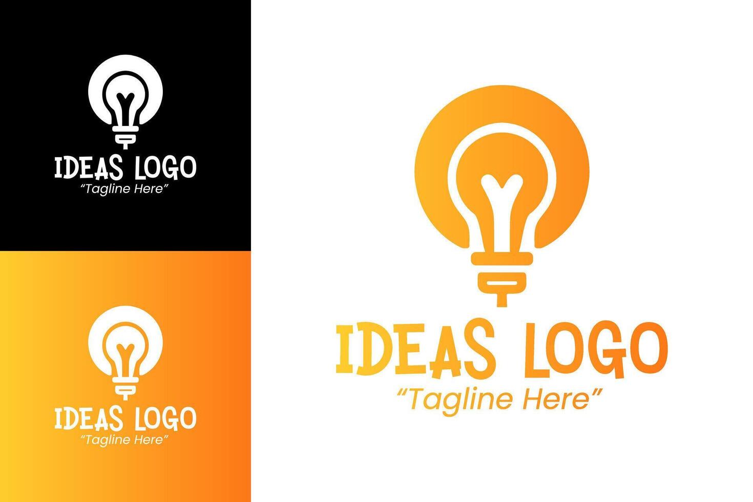 Minimalist Light Bulb Design for Digital Marketing and Branding Solutions vector
