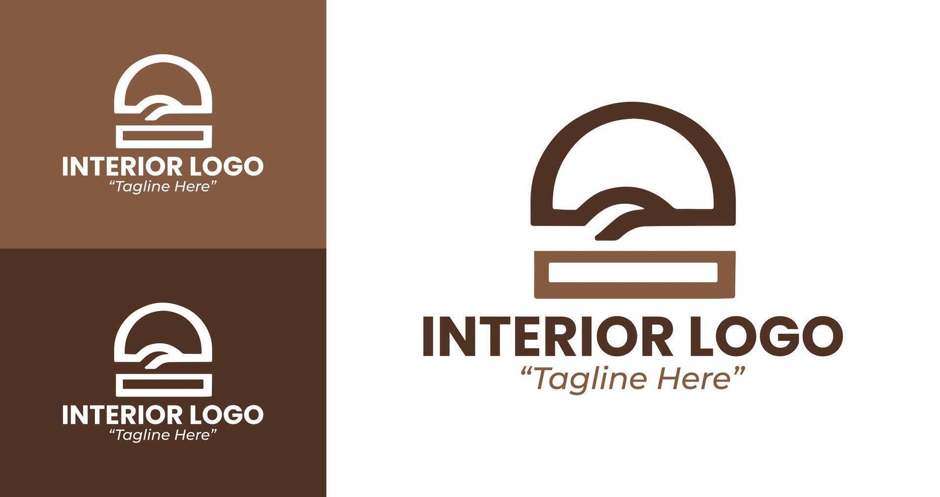 Creative and Unique Logo for Interior Design Branding vector