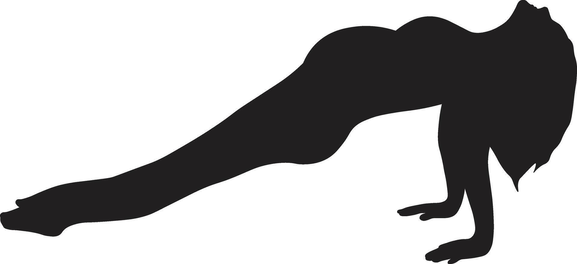 Pregnant Woman Silhouette with Flat Shape. vector