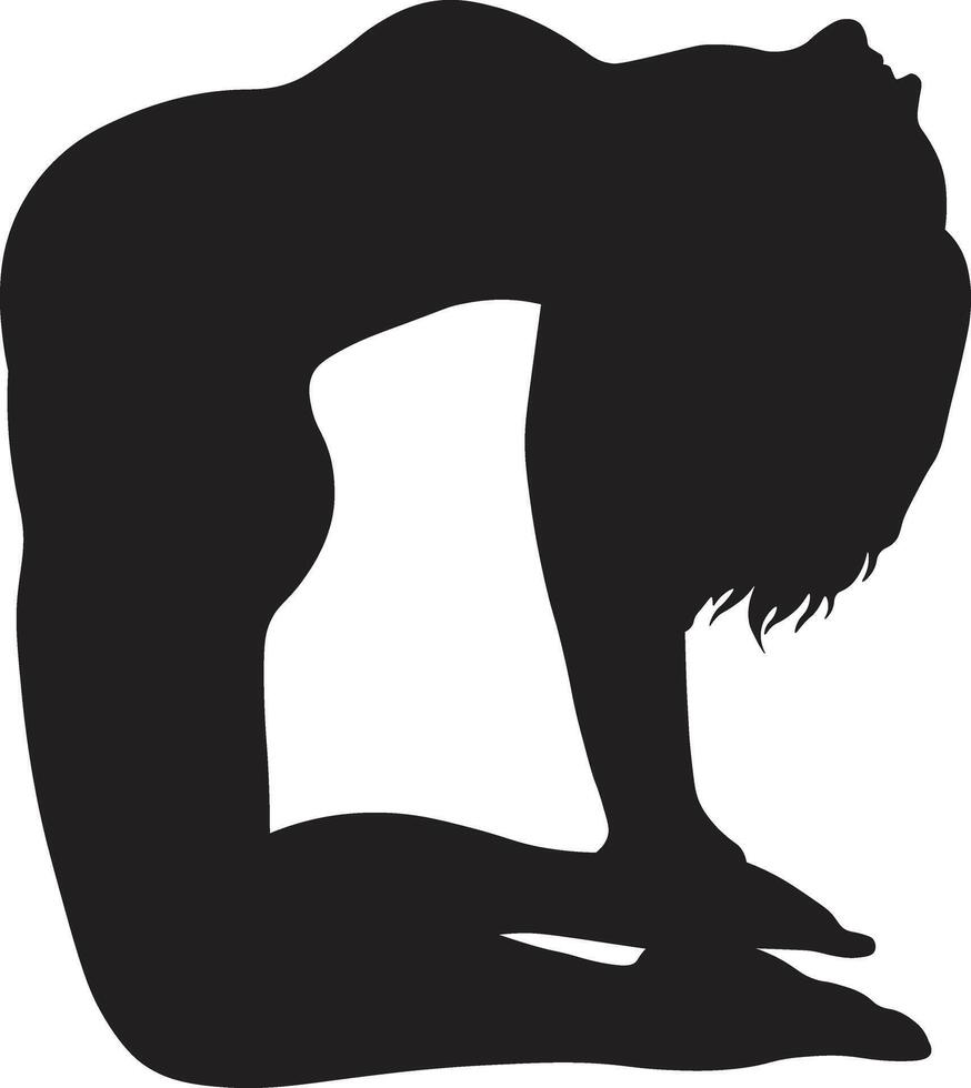 Pregnant Woman Silhouette with Flat Shape vector