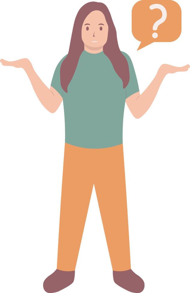 People Asking Question Illustration in Cartoon Design vector