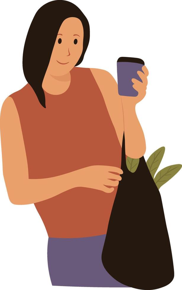Green Lifestyle People on White Background vector