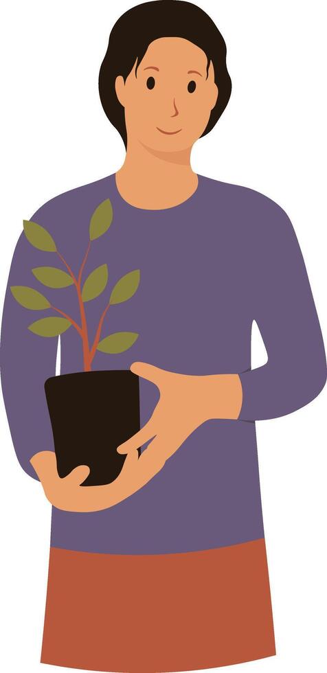 Green Lifestyle People in Flat Design vector
