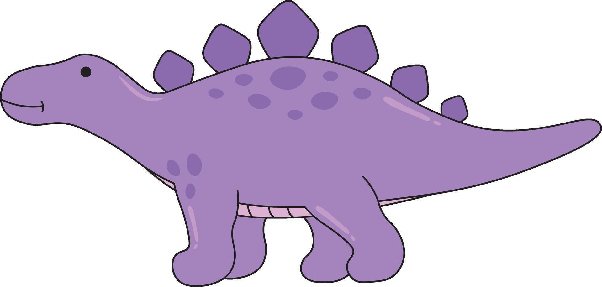 Cute Dinosaurs Illustration. vector