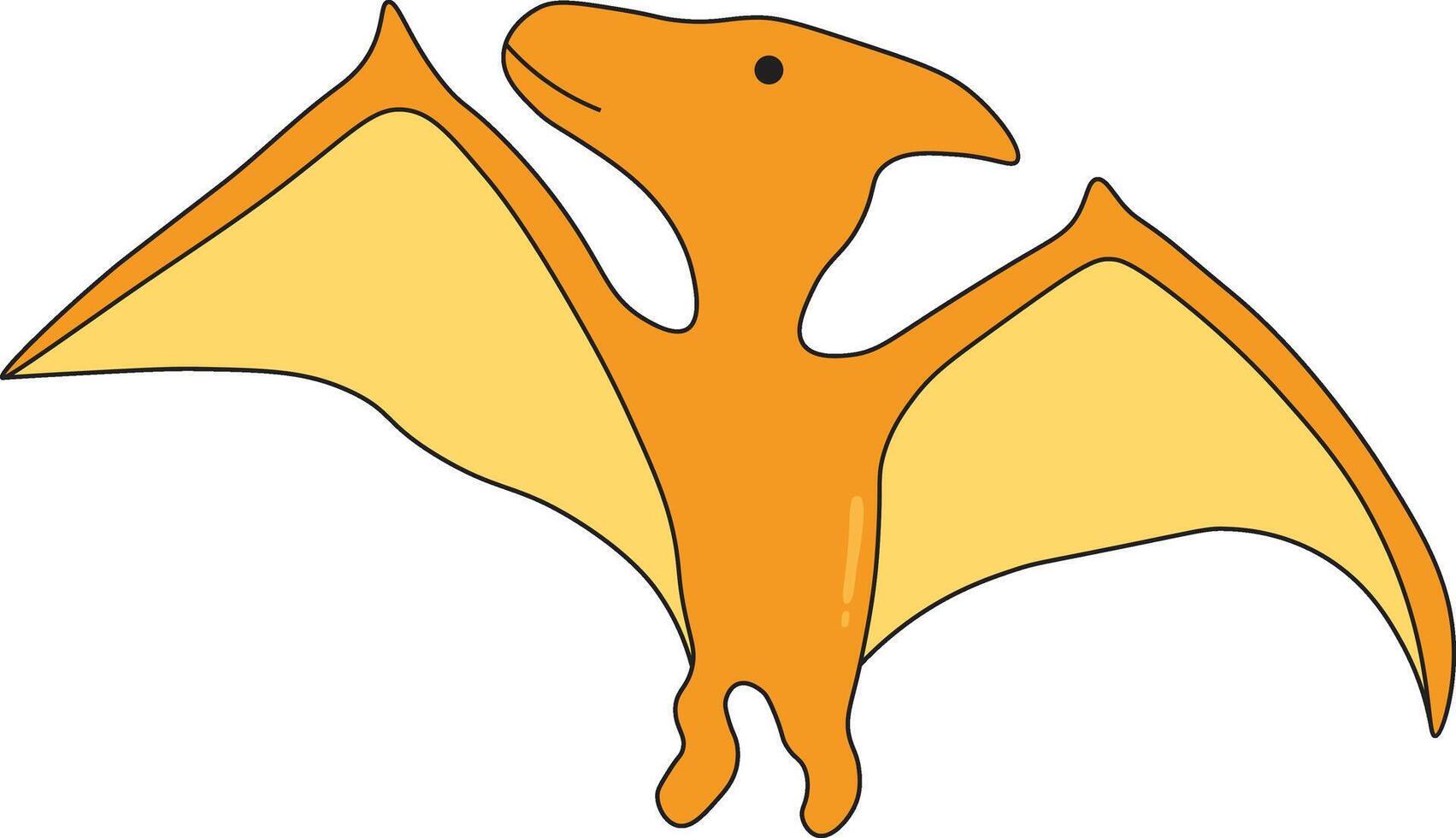 Cute Dinosaurs Illustration in Flat Design. vector