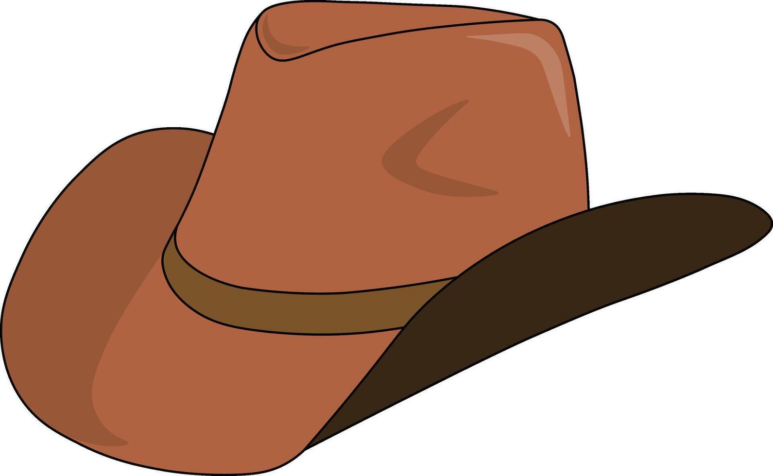 Wild West Cowboy Hat Icon with Flat Design. vector