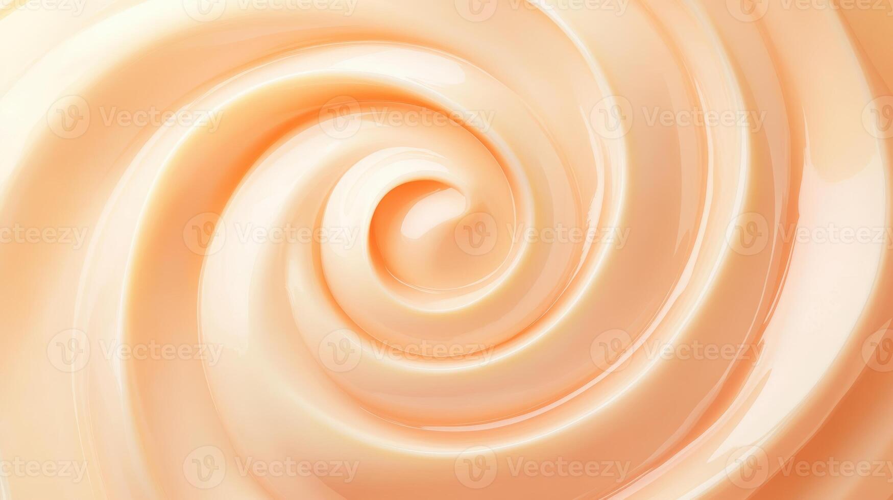 Smooth swirl of creamy peach tones creating a captivating textured spiral - perfect for artistic and abstract design inspirations. Background texture with funky vibes photo