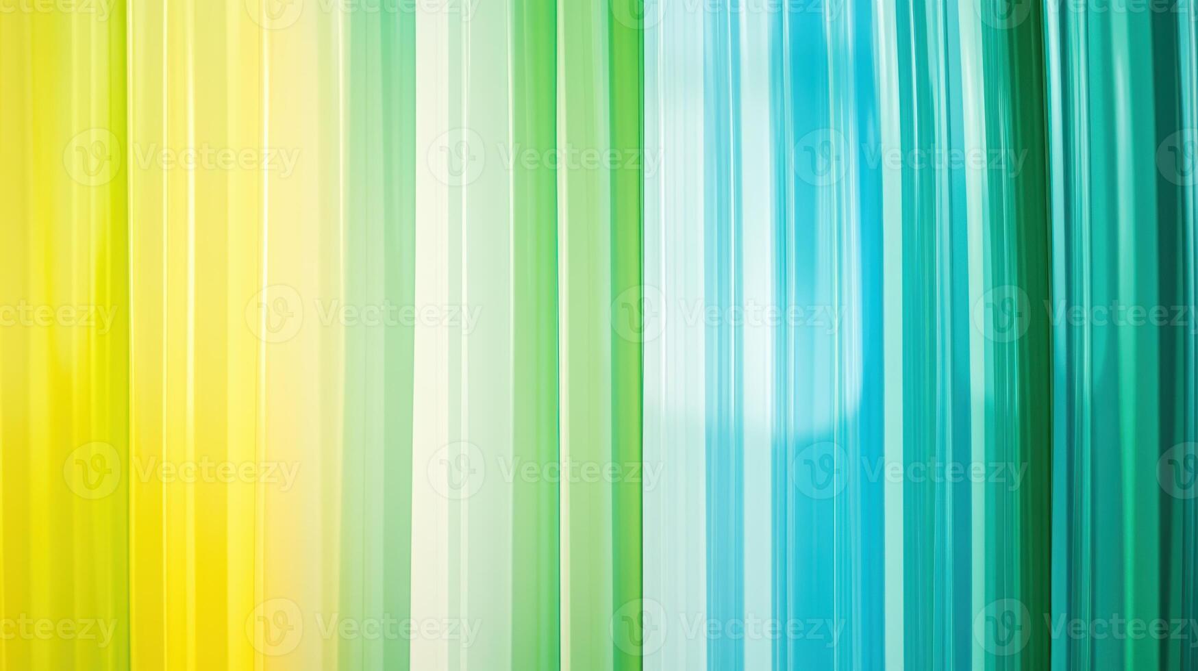 Abstract vertical lines of vibrant yellow, green, and blue create a dynamic and colorful pattern resembling flowing streaks of paint or light. Background texture with funky vibes photo