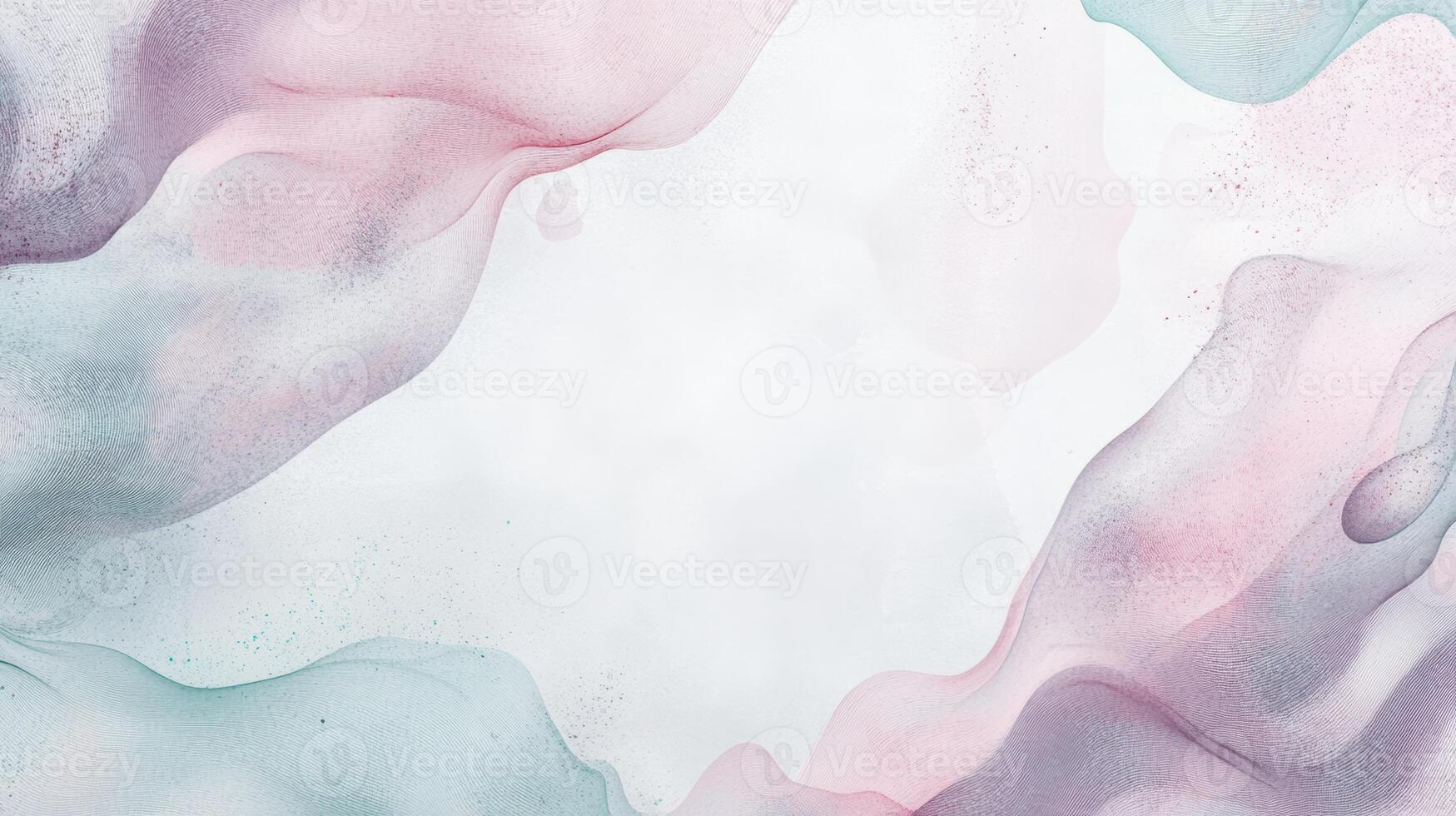 Ethereal pastel abstract background with flowing colors of pink, blue, and white in a dreamy artistic pattern for creative design projects. photo