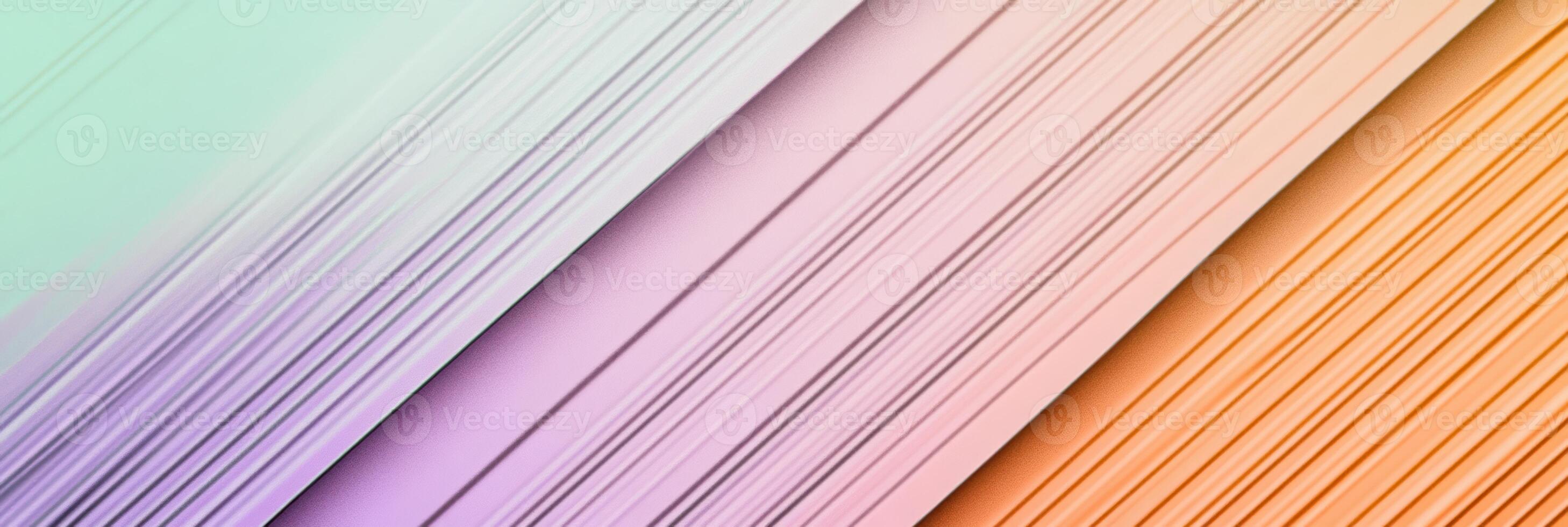 Vibrant pastel abstract pattern in soft pink, orange, and blue hues featuring diagonal lines and textured layers for a modern artistic design photo
