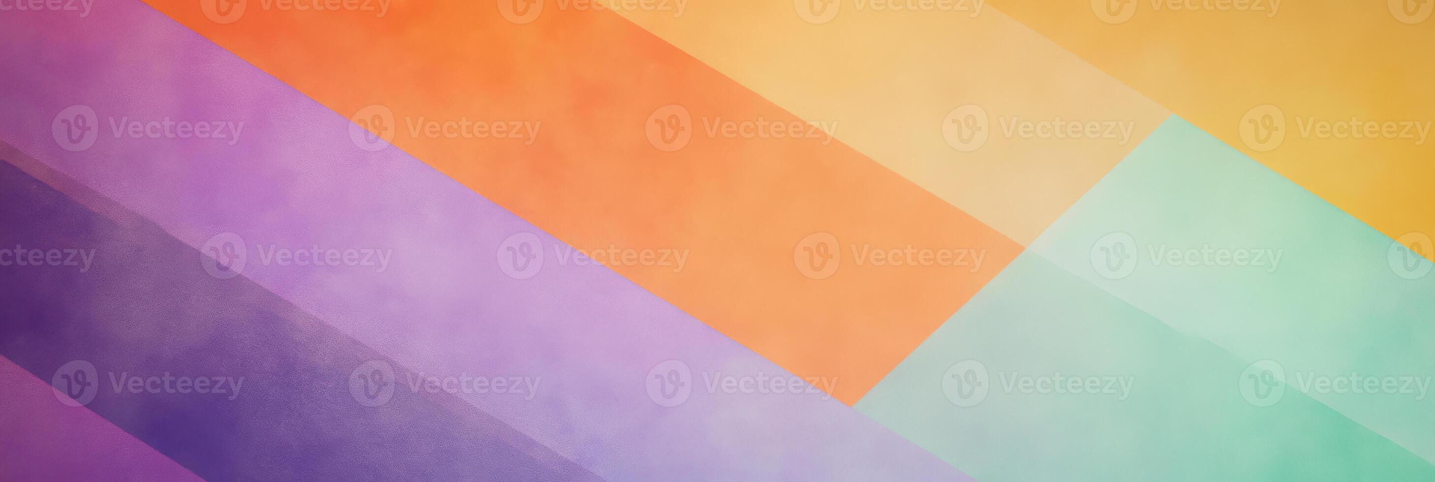 Abstract colorful diagonal stripes in pastel hues of purple, orange, and green creating a vibrant, dynamic background design photo
