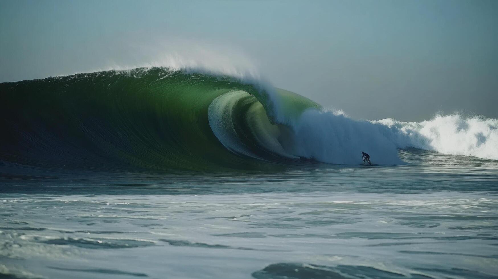 Exquisite Wave Patterns Shaping A Dreamy Surfers Summer photo