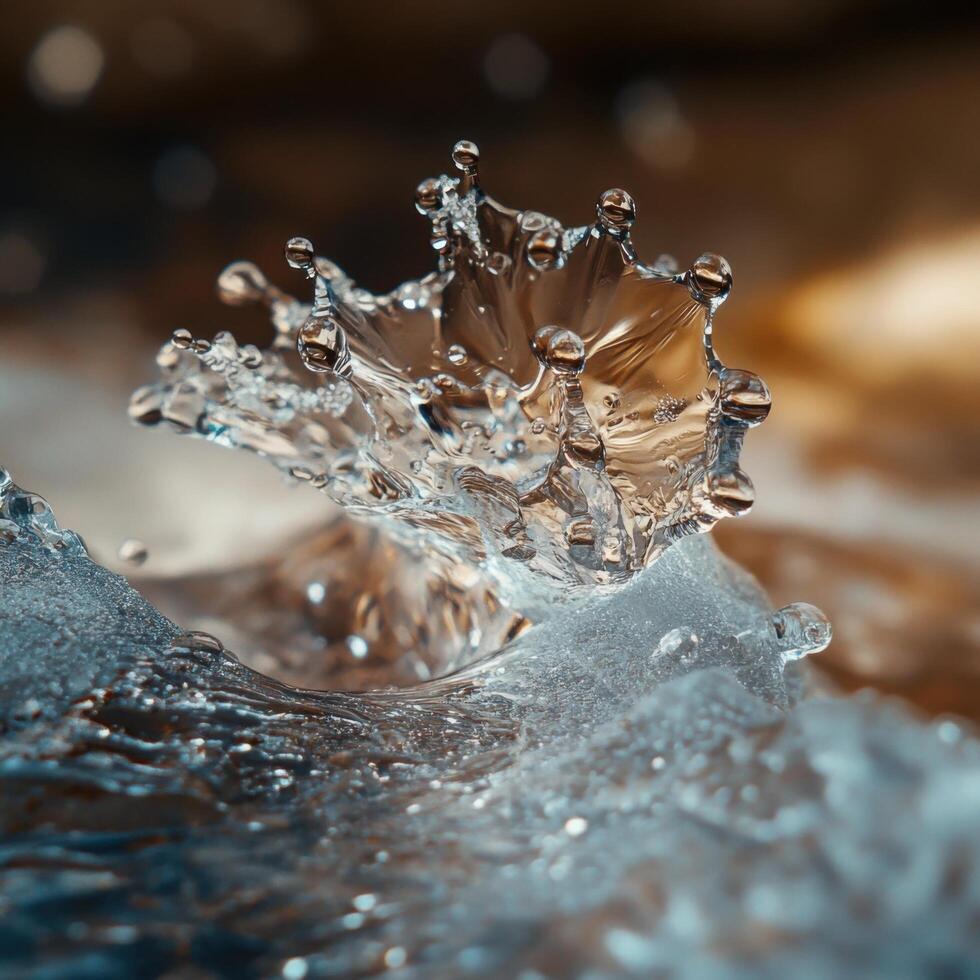 Fragile Ice Patterns Disappearing With Seasonal Heat photo