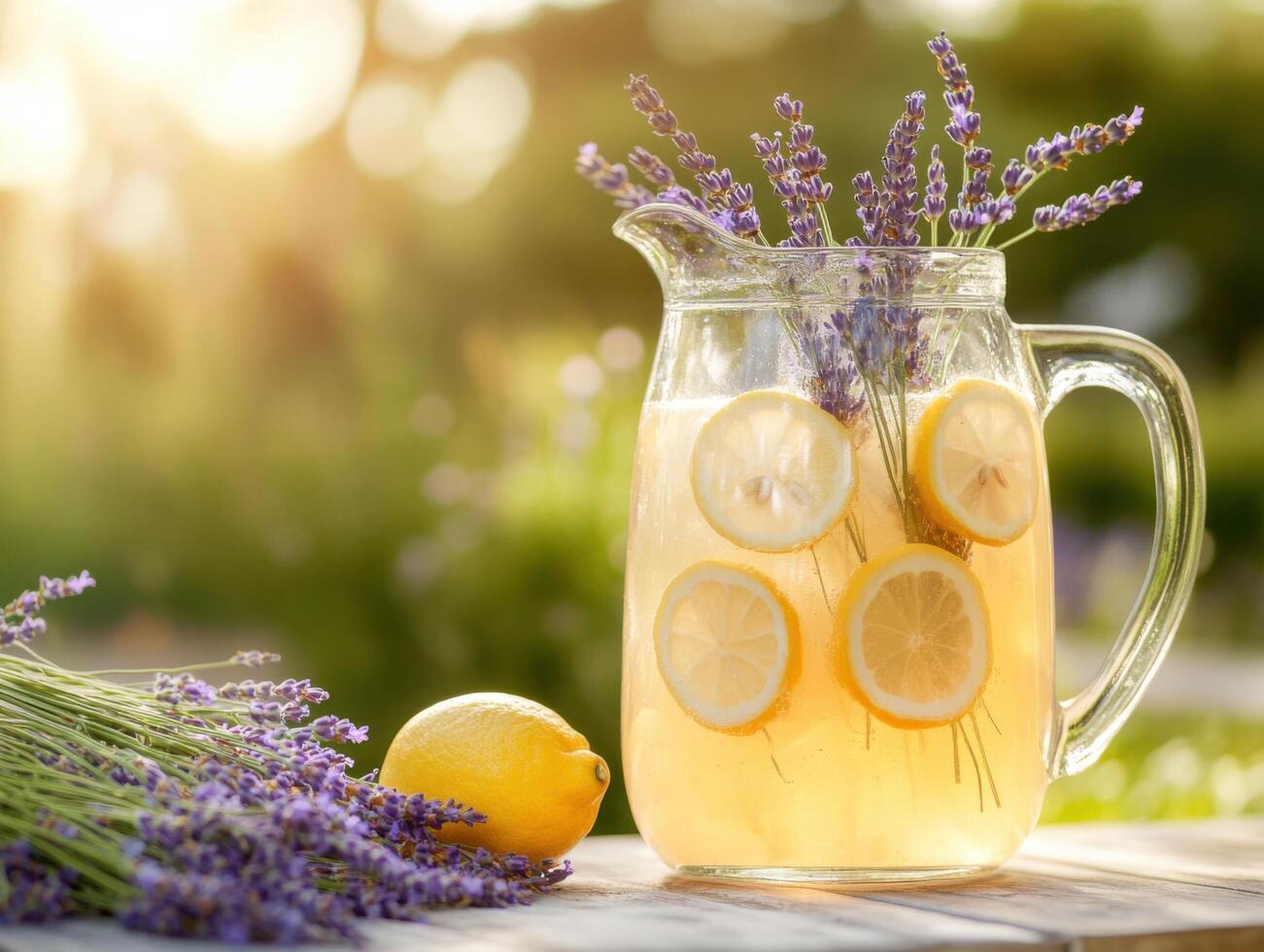 Garden Party Lemonade Enhanced with Wild Honey and Lavender photo