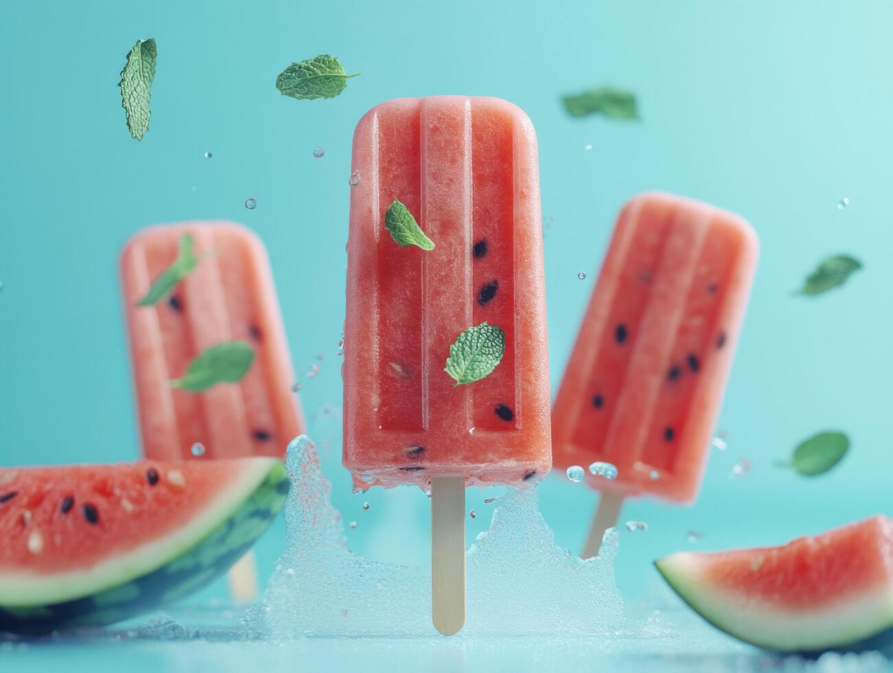 Juicy Watermelon and Mint Frozen Summer Desserts photo