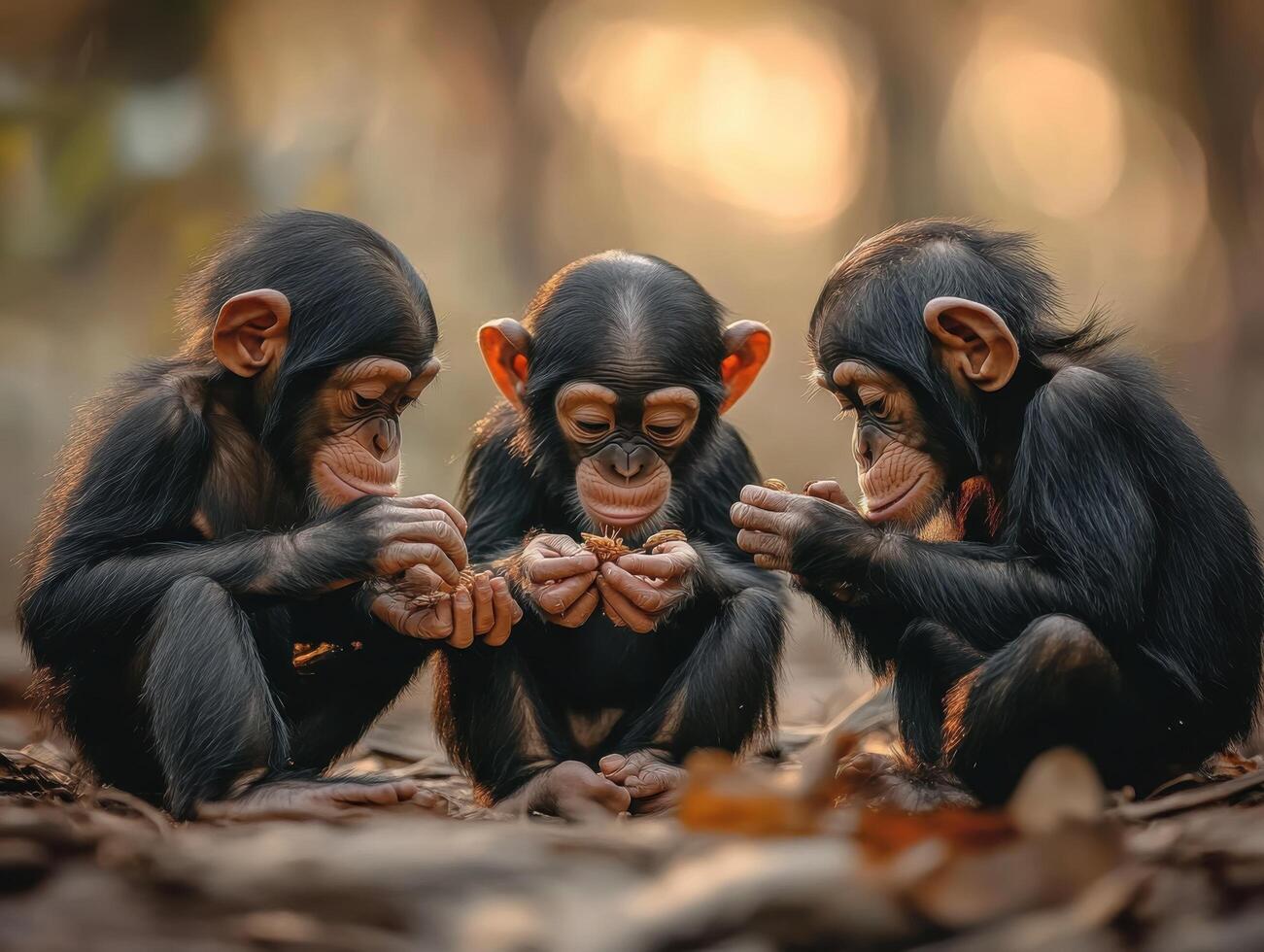 Juvenile Primates Improving Skillful Bug Collecting with Tools photo
