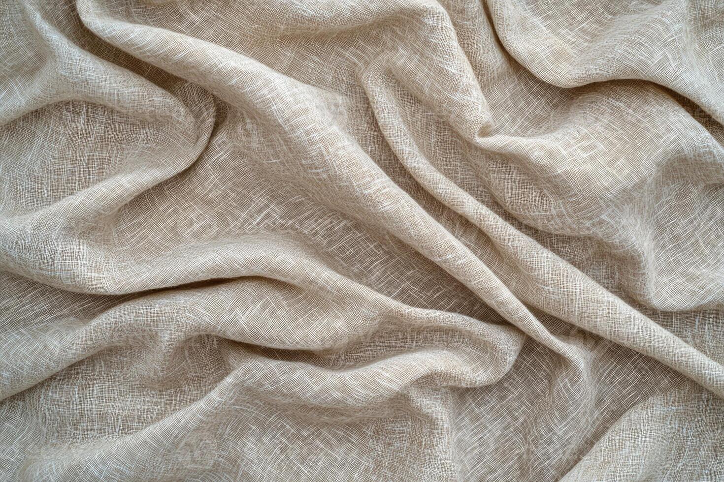 Linen Fabric Showing Texture and Weave photo