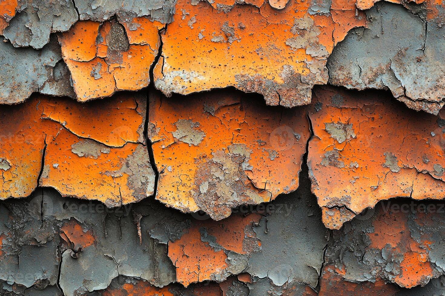 Orange and Gray Paint Texture photo
