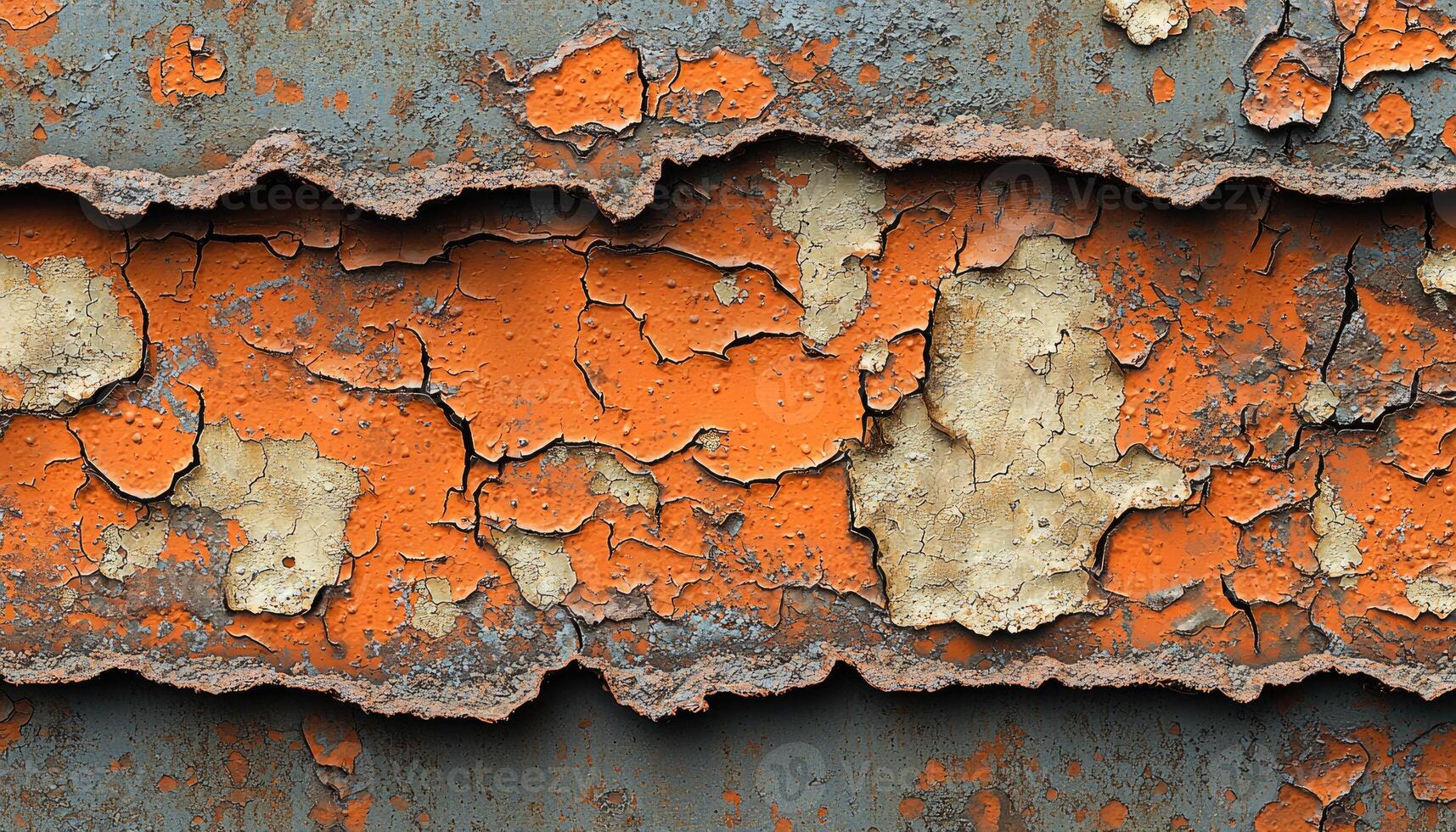 Rusted Metal Surface With Cracked photo