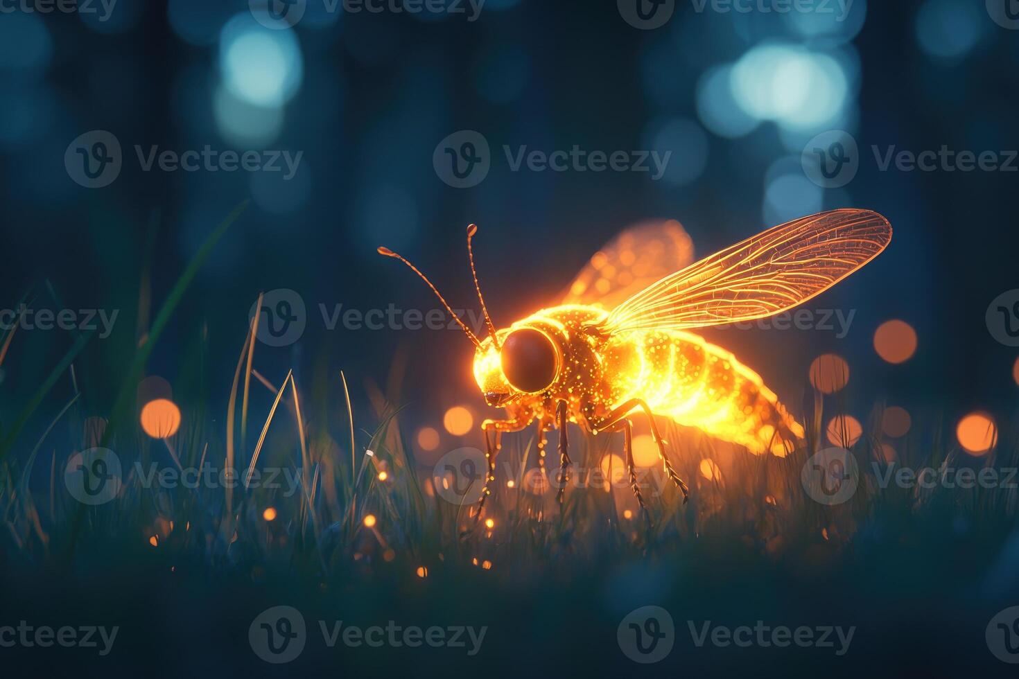 Luminous Insect Glowing photo