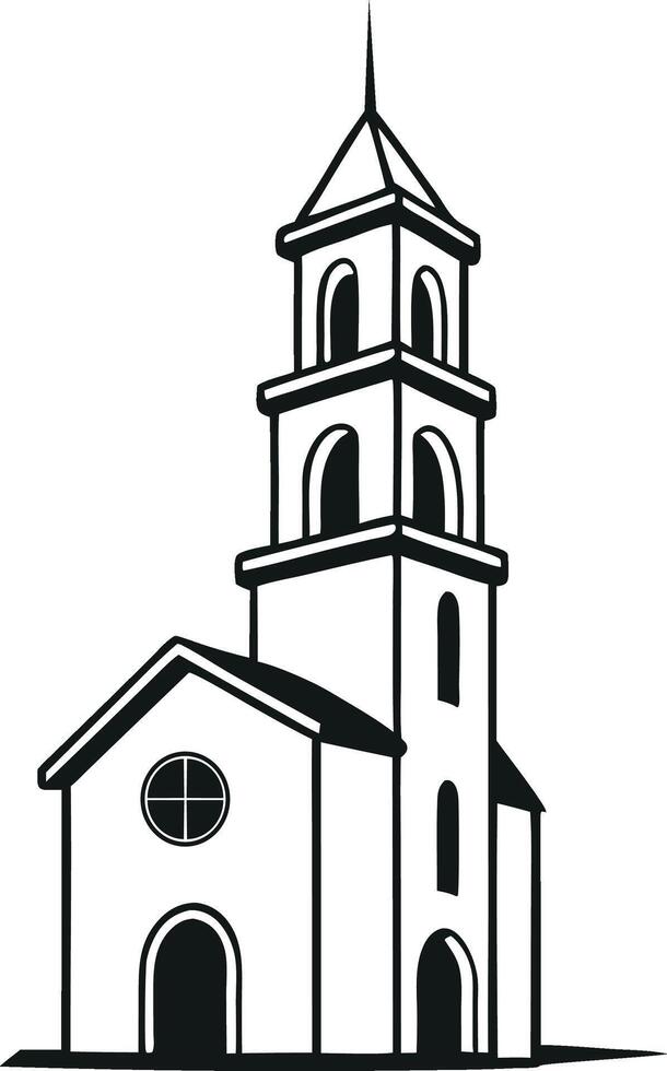 Sacred Architecture The Essence of a Beautiful Religious Building vector