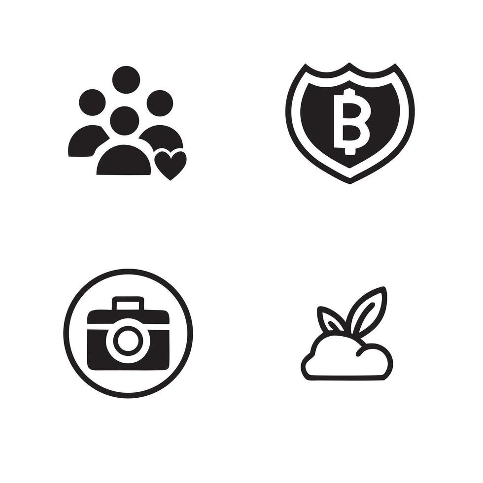 Diverse Icon Collection for Social Media and Technology vector