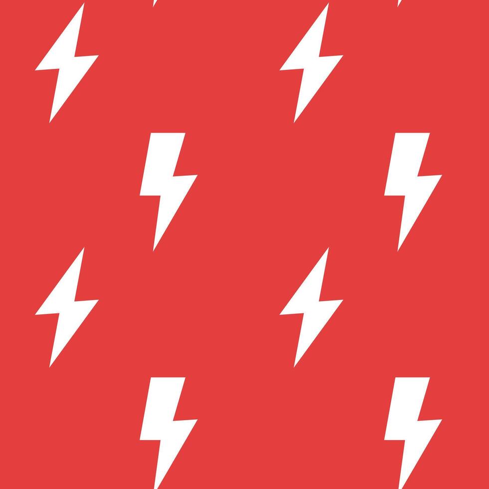 Red Lightning Bolt Pattern Design vector