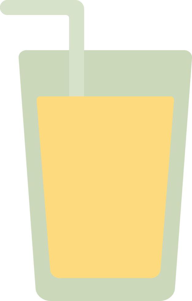 Lemon Drink in Flat Style with Sliced Lemon vector