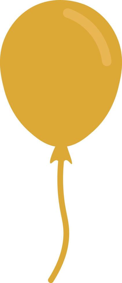 Simple Balloon Icons in Elegant Gold and Black vector